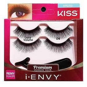 Kiss I Envy Double Pack Eyelashes Juicy Volume Black