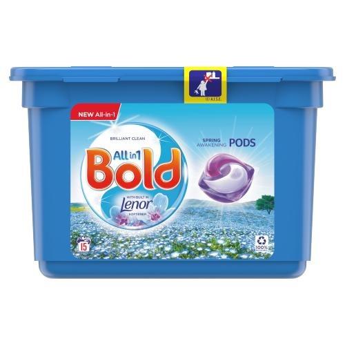 Bold All-in-1 Pods Washing Liquid Capsules 15 Washes With Lenor