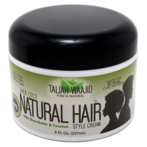 Taliah Waajid Shea-Coco Natural Hair Style Cream Jar, 8 Ounce