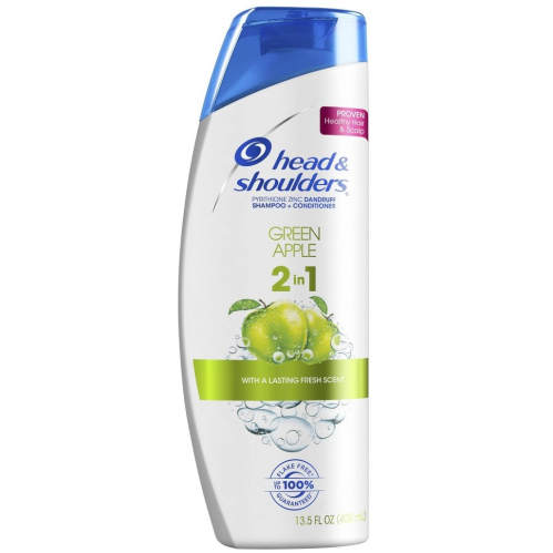 Head & Shoulders Green Apple 2-in-1 Dandruff Shampoo + Conditioner 14.2 Fl Oz