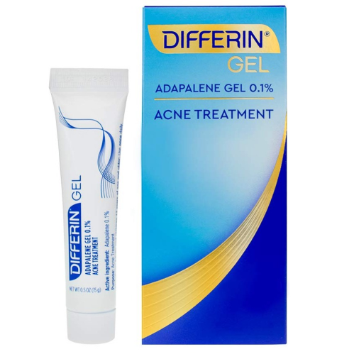 Differin Gel, Acne Spot Treatment for Face w/ Adapalene, 15g 0.5 Ounce