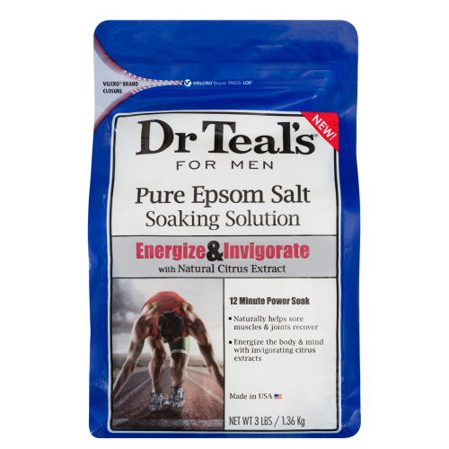 DR TEALS PURE EPSOM SALT - ENERGIZE AND INVIGORATE 3LB