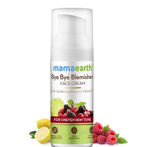 Mamaearth Bye Bye Blemishes Face Cream, For Pigmentation & Blemish Removal, With Mulberry Extract & Vitamin C - 30ml