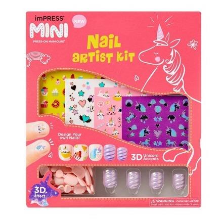 Kiss ImPRESS Press-On Manicure Mini Kids' Nail Artist Kit - 31ct