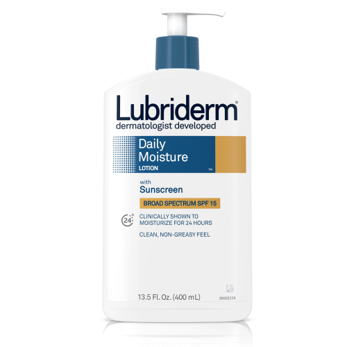 LUBRIDERM DAILY MOISTURE LOTION, VITAMIN B5 AND SPF 15