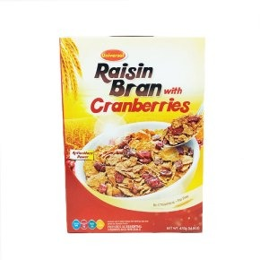 Universal Raisin Bran With Cranberries 420g