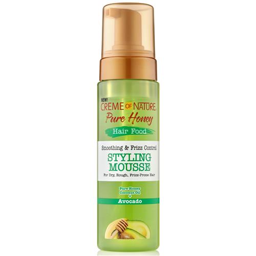 Creme of Nature Pure Honey Hair Food Honey + Avocado Styling Mousse 7 oz