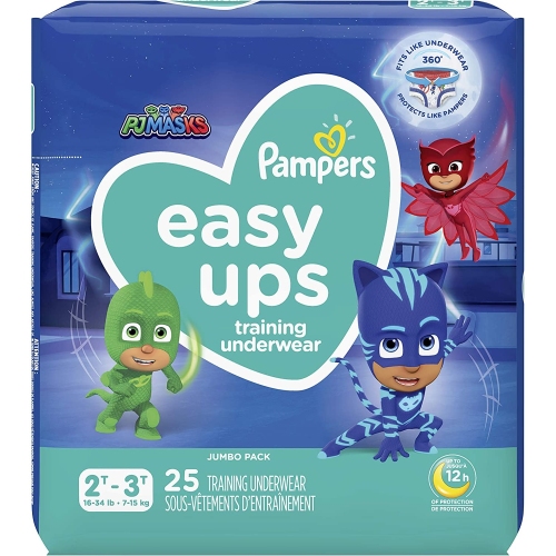 Pampers Easy Ups Training Underwear Boys Size 4 2T-3T 25 Count