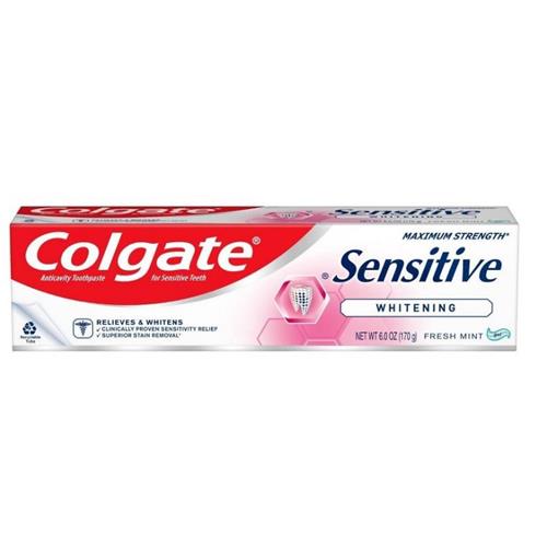 Colgate Sensitive Toothpaste Maximum Strength With Whitening - Fresh Mint Gel - 6oz
