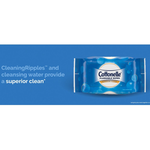 COTTONELLE  FLUSHABLE WIPES