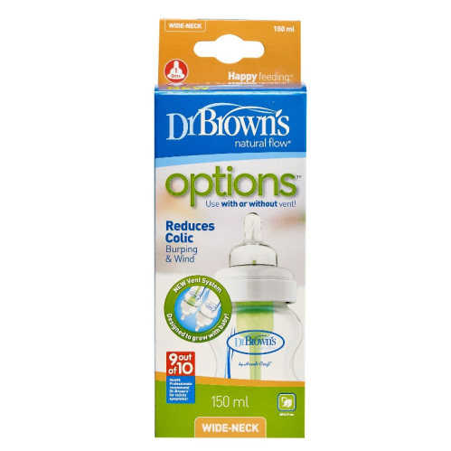 Dr Brown's Natural Flow Options Wide Neck 150ml