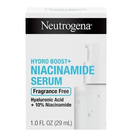Neutrogena Hydro Boost + Niacinamide Fragrance Free Serum - 1 fl oz