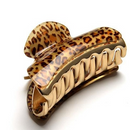 Single Leopard Print Acrylic Claw Clip
