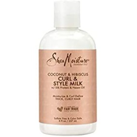 Shea Moisture Curl and Style Milk for Thick Curly Hair Coconut and Hibiscus 8 fl oz