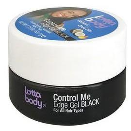 Lotta Body Coconut & Shea Oils Control Me Edge Gel Black 2.25 Oz