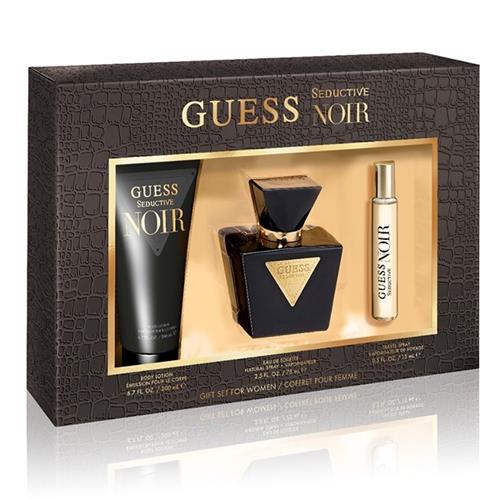 Guess Seductive Noir - Eau de Toilette, 75 ml + Body lotion 200 ml + Miniature 15 ml Gift Set For Women