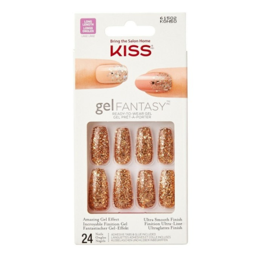 Kiss Gel Fantasy Ready-to-Wear Gel Nails Long Length KGN50