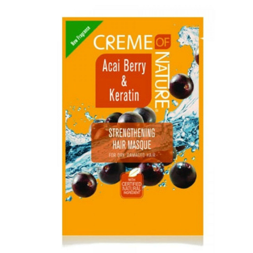 Creme Of Nature Acai Berry & Keratin Strengthening Hair Masque 1.75OZ