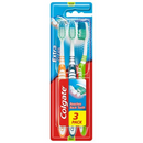 COLGATE 3PK MEDIUM TOOTHBRUSHES