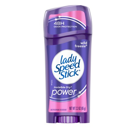 Lady Speed Stick Invisible Dry Power Antiperspirant Deodorant, Wild Freesia, 2.3oz