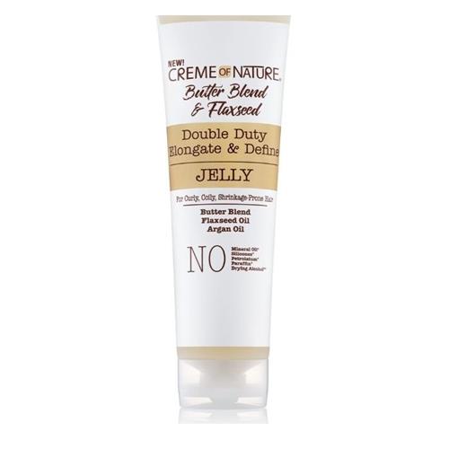 Creme of Nature Butter Blend & Flaxseed Elongate & Define Jelly Hair Gel - 8.4 fl oz