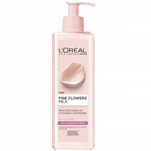 L'Oreal Paris Skin Fine Flower Cleansing Milk - 400ml