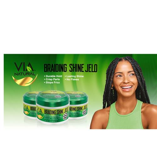 Via Natural Braiding Shine Jelo  8 oz