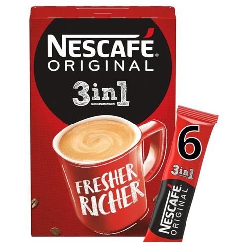 Nescafe Original 3in1 Instant Coffee 6 x Sachets