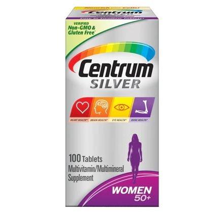 Centrum Silver Multi-Vitamin/Mineral Supplement for Women 50 Plus - 100 Count