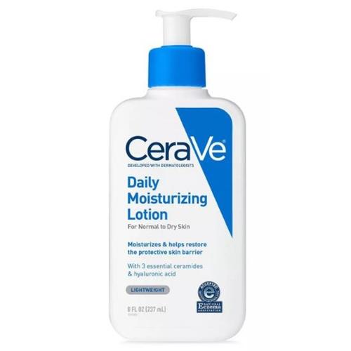 CeraVe Daily Moisturizing Lotion for Normal to Dry Skin, Face and Body Moisturizer, Fragrance Free 8 fl oz