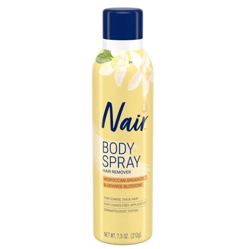 Nair Hair Remover Body Spray Arm Leg and Bikini Hair Removal Spray 7.5 Oz