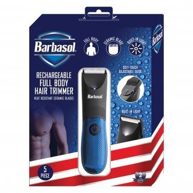 Barbasol Rechargeable Men’s Full-Body Hair Trimmer with LED Light