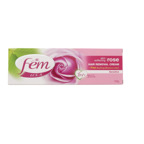 Fem Hair Removal Cream Skin Softening Rose 4.2oz