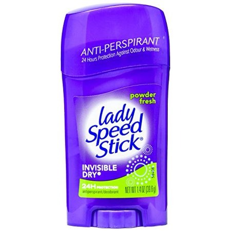 Lady Speed Stick Invisible Dry Deodorant Powder Fresh, 1.4 Ounce