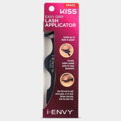 Kiss Easy Grip Lash Applicator Curved Rubber Coated False Eyelash Tool