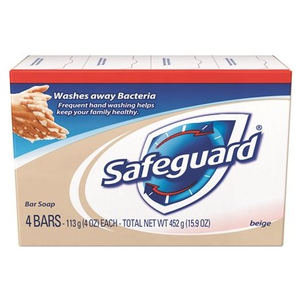 SAFEGUARD BAR SOAP BEIGE 4PK