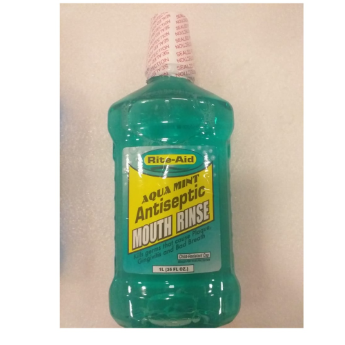 Rite-Aid Aqua Mint Mouthwash 1L