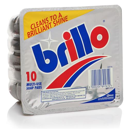 Brillo Mr Muscle Multi Use Soap Pads 10 Pack