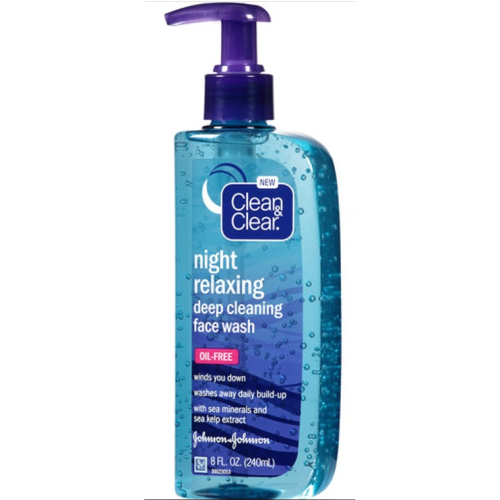 Clean & Clear Night Relaxing Deep Cleaning Face Wash 8 FL Oz