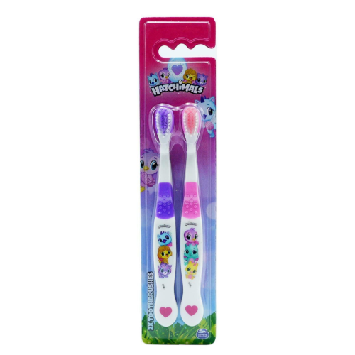 Hatchimals Kids Toothbrush Twin Pack Manual Soft Dental Care