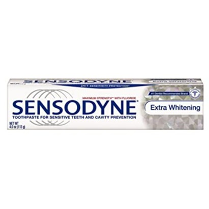 Sensodyne Sensitivity Toothpaste, Extra Whitening for Sensitive Teeth, 4 Ounce