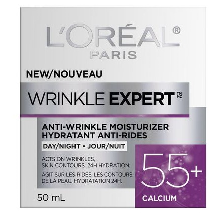 L'Oreal Paris Wrinkle Expert 55+ Moisturizer, 1.7 oz.