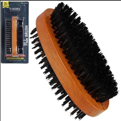 Lqqks 2 Sided Soft & Hard Palm Brush