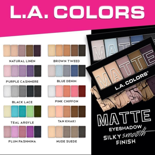 LA COLORS 5 COLOR MATTE EYESHADOW PALETTE