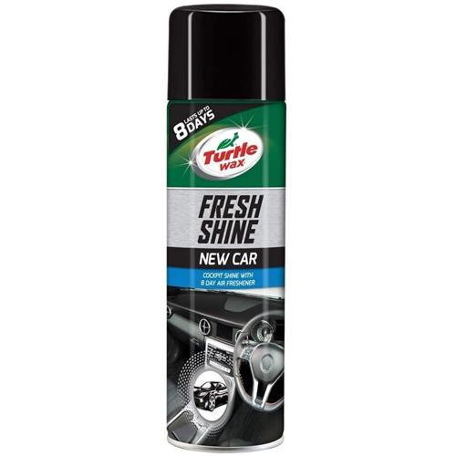 Turtle Wax Fresh Shine Interior Plastic & Dashboard Cleaner, New Car Scent 500ml