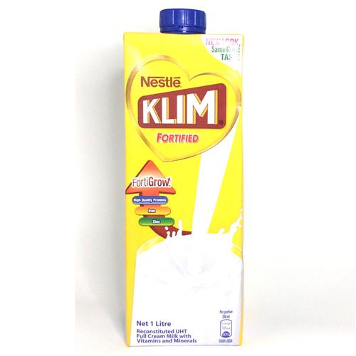 Nestle Klim Fortified Full Cream Milk 1L