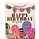 Happy Birthday Design Gift Bag, Assorted Colors