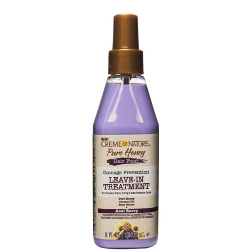 Creme of Nature Pure Honey Hair Food Acai Berry Leave-In Treatment 8 oz