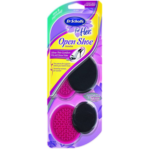 Dr. Scholl's For Her Open Shoe Insoles, Fits All Sizes, 1 pair (Packaging May Vary)