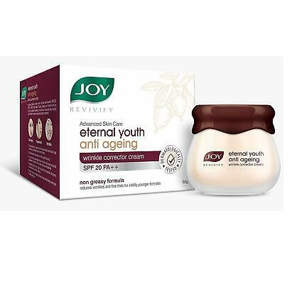 Joy Revivify Eternal Youth Anti Ageing Wrinkle Corrector Cream 50g, SPF 20